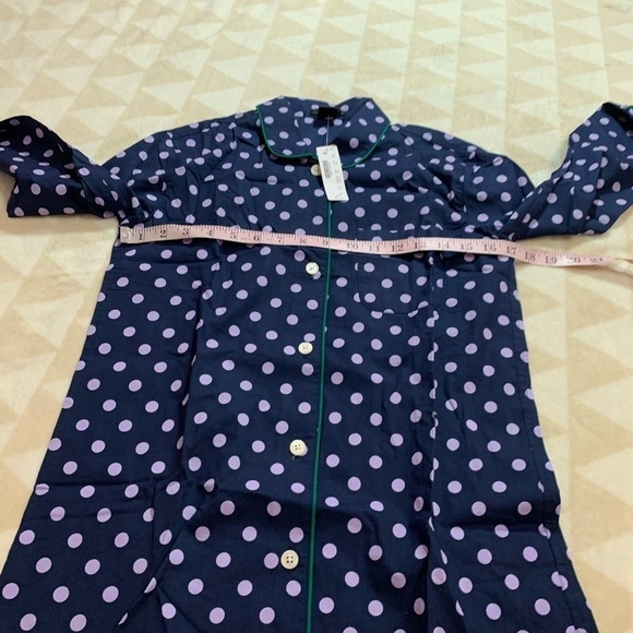 J crew purple dreamy polka dot pajama top - Picture 4 of 4
